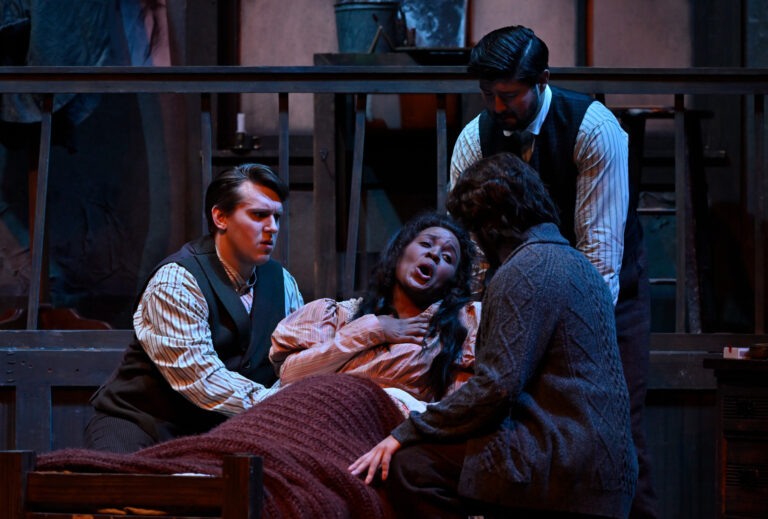 Suzanne Taffot Dress rehearsal of Manitoba Opera's production of Giacomo Puccini's "La Boheme" at the Centennial Concert Hall in Winnipeg April 03, 2025. Photo Robert Tinker